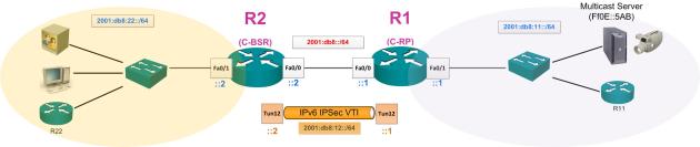 IPv6 multicast over IPv6 IPSec VTI