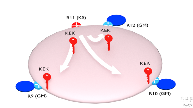 Figure8- Control plane: rekey using KEK key